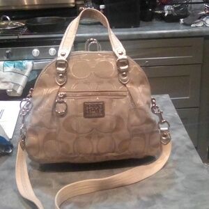 Coach Monogram Poppy Dome Shape Purse